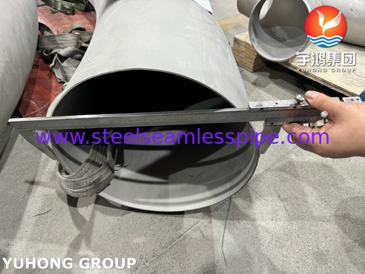 ASTM A403 WP316L-S الفولاذ المقاوم للصدأ 90 درجة الانحناء رسم مخصص