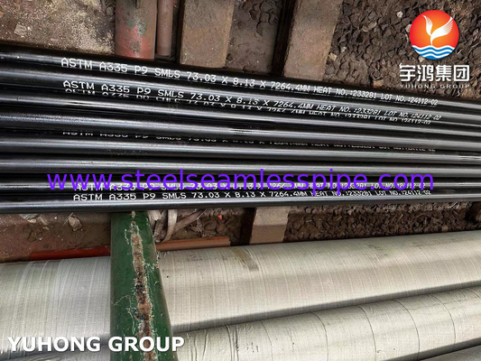 ASTM A335 Grade P9 / UNS S50400 أنابيب الصلب غير الملحومة للغلاية