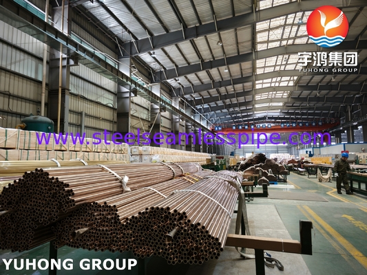 أنابيب سبيكة النحاس ASTM B111 C70400 أنابيب نيكل النحاس 95/5 بدون خياطة