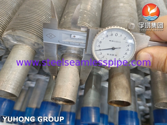 ASTM269 TP304 أنبوب بلا خيوط من الفولاذ المقاوم للصدأ أنبوب عفش مطرود لمبادل الحرارة