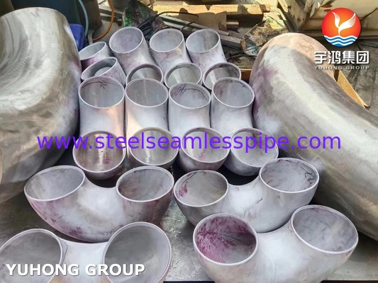 التركيبات من الفولاذ المقاوم للصدأ 180 درجة الانحناء العائدي ASTM B366 التركيبات من سبيكة غير المقاوم للصدأ N08810 800H