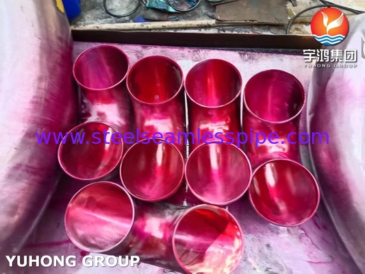 التركيبات من الفولاذ المقاوم للصدأ 180 درجة الانحناء العائدي ASTM B366 التركيبات من سبيكة غير المقاوم للصدأ N08810 800H