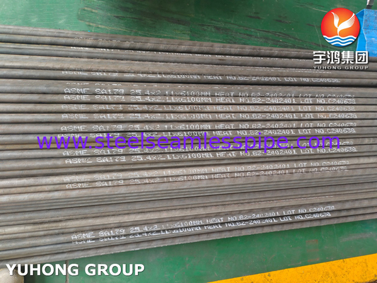 ASME SA179 KCS أنبوب بلا خيوط من الفولاذ الكربوني لمبادلات الحرارة HIC SSC اختبار