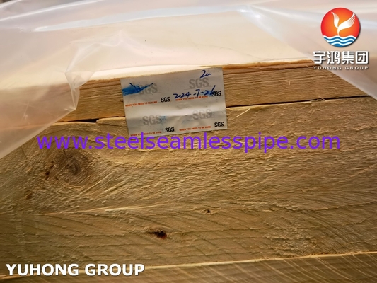 C68700 أنبوب غير منسوج من سبيكة النحاس ASTM B111 للمبادلات الحرارية SGS المعتمدة