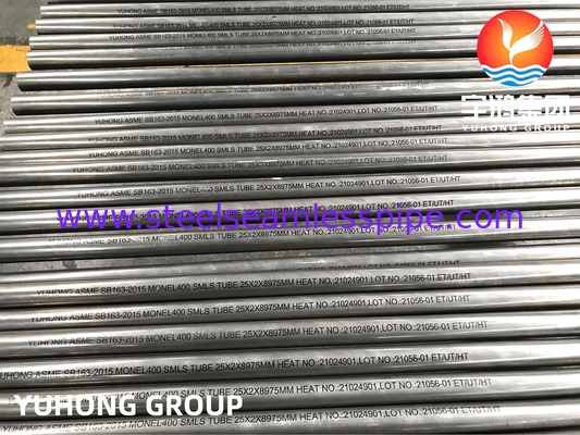 SB163 مونيل 400 أنابيب سبيكة نيكل-نحاس UNS N04400 أعمدة تقطير