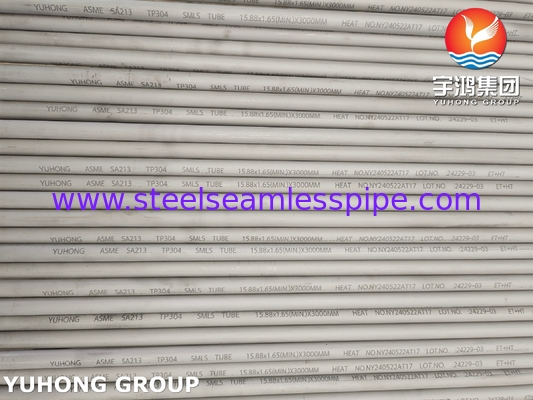 3000MM TP304 الأنبوب الخام من الفولاذ المقاوم للصدأ ASTM A213 لصناعة الأغذية