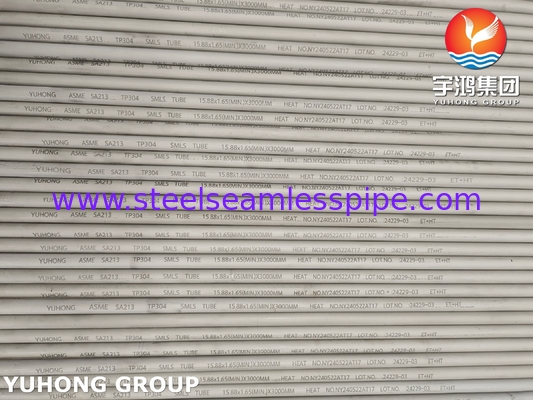 3000MM TP304 الأنبوب الخام من الفولاذ المقاوم للصدأ ASTM A213 لصناعة الأغذية