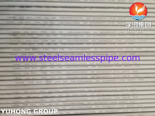 3000MM TP304 الأنبوب الخام من الفولاذ المقاوم للصدأ ASTM A213 لصناعة الأغذية