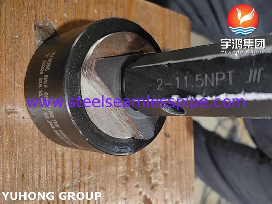 الصلب المقاوم للصدأ الصلب الصلب الصلب ASME SA105 B16.11 3000 NPT نصف الارتباط مع معيار B16.11