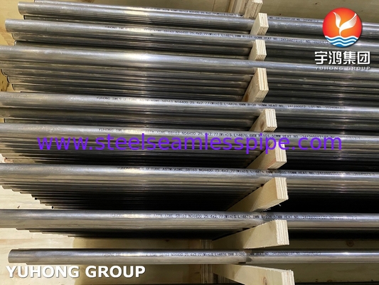 ASME SB163 UNS N04400 أنبوب مبادلة الحرارة من سبيكة نيكل نحاس