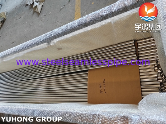 ASTM A269 TP316L أنبوب بلا مسام من الفولاذ المقاوم للصدأ ، مطليء بشكل ساطع للغلادة ، تطبيق المبادل الحراري