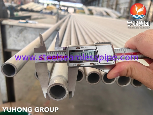 ASTM A213 TP304 304H 304L أنبوب مبادل الحرارة من الفولاذ المقاوم للصدأ