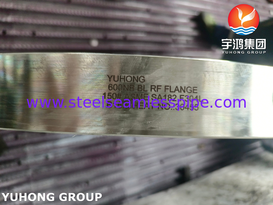 ASTM A182 F304L فليانج الفولاذ المقاوم للصدأ ASME B16.5 فليانج أعمى مزور BLRF