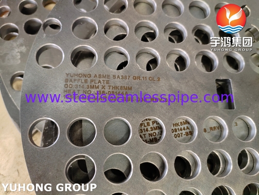 أجزاء المبادل الحراري وعاء الضغط BAFFLE PLATE SA387 GR.11 CL.2