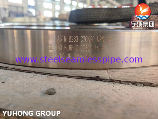 ASTM B283 UNS C70620 فليانج النحاس النيكل سبيكة سبيكة مزورة فليانج عمياء BLRF