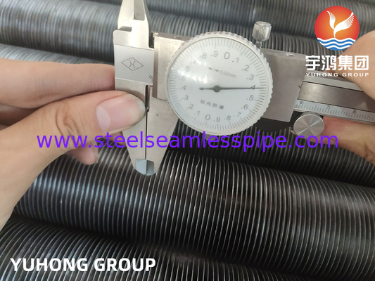 ASME SA179 نوع أنابيب الزعانف المدمجة مع A1060 زعانف الألومنيوم تمر اختبار سحب