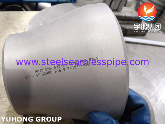ASTM A815 UNS S32750 الأدوات الفولاذية المزدوجة الفائقة B16.9 BW المحدّث المركزي