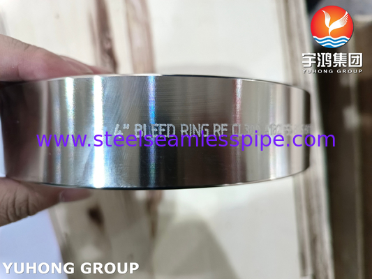 ASTM A182 F55 / UNS S32760 الصلب المزدوج التركيب ASME B16.5 حلقة نزيف حلقة قطرة