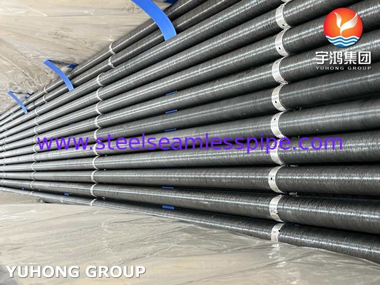 ASTM A179 أنبوب الفولاذ الكربوني النوع الألومنيوم G Fin للبرج التبريد الجاف