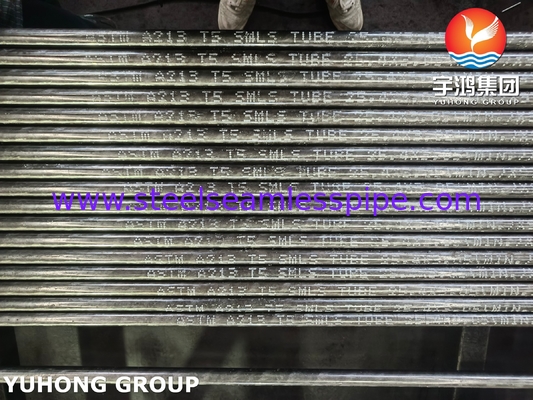 أنابيب خالية من الخيط من الصلب اللاصق ASTM A213 T5 لتطبيق مبادلات الحرارة في المرجل