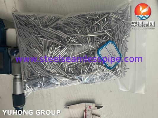 أنابيب الشعرية المطاطية من الفولاذ المقاوم للصدأ ASTM A269 TP316 أنابيب عالية الدقة 1.8 * 25mm