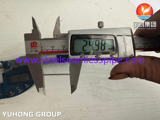 أنابيب الشعرية المطاطية من الفولاذ المقاوم للصدأ ASTM A269 TP316 أنابيب عالية الدقة 1.8 * 25mm