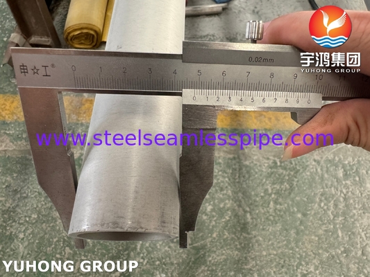 أنابيب الفولاذ المقاوم للصدأ فائقة النسخة 2507 ASTM A790 UNS S32750 أنابيب الفولاذ المقاوم للصدأ فائقة النسخة