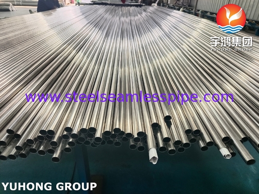 ASTM A249 / ASME SA249 TP304 الأنبوب المطاوئ من الفولاذ المقاوم للصدأ أنبوب مبادل الحرارة