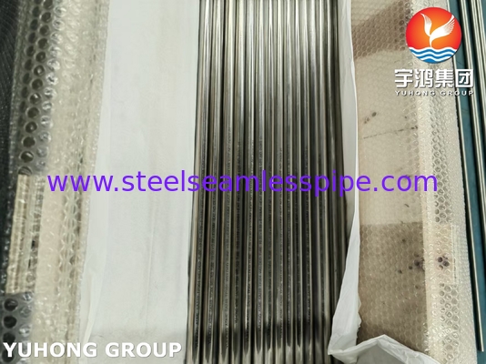 ASTM A249 / ASME SA249 TP304 الأنبوب المطاوئ من الفولاذ المقاوم للصدأ أنبوب مبادل الحرارة