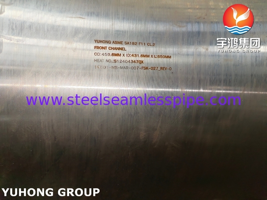 القناة الأمامية لمتبادل الحرارة ASME SA182 F11 Cl.2