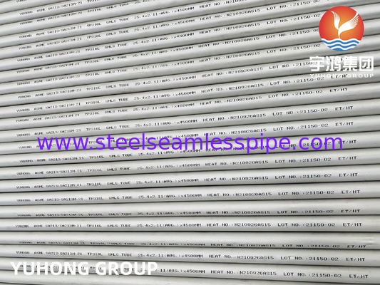 ASTM A213 TP316 TP316L صانع أنابيب بلا طبقات من الفولاذ المقاوم للصدأ
