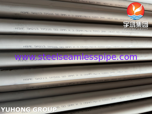 ASTM A213 TP316 TP316L صانع أنابيب بلا طبقات من الفولاذ المقاوم للصدأ