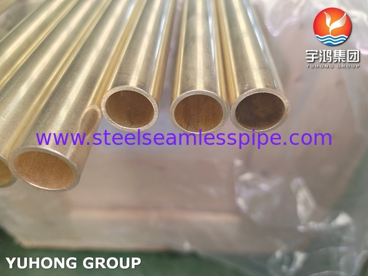 ASME B111 C44300 أنبوب نحاس أنبوب فولاذ ناعم أنبوب مبادل حرارة أنبوب