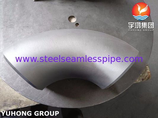 ASTM A815 S32750 ثنائي الفولاذ الملائم الكوع 90 ° LR Buttweld BW B16.9