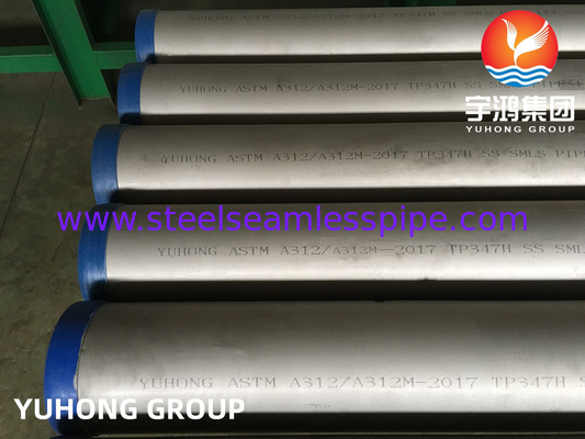 ASTM A312 TP347H خيار الأنابيب الخام من الفولاذ المقاوم للصدأ للحرارة العالية والخدمة التآكلية