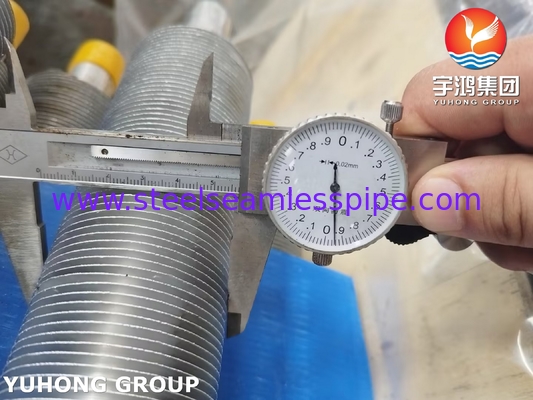 نوع L أنبوب ملفوف ASME SA249 TP316L مع Al1100 لتبريد الهواء