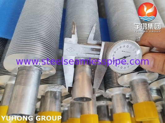 ASME SA249 TP316L الأنبوب الملتف مع شريط Al1100 للبرودة الهوائية