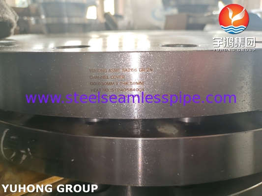 ASTM A266 ASME SA266 GR.2N أجزاء مقايض الحرارة قناة غطاء الشريط