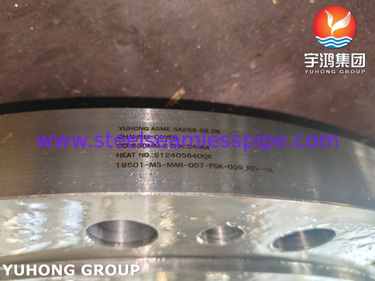 ASTM A266 ASME SA266 GR.2N أجزاء مقايض الحرارة قناة غطاء الشريط