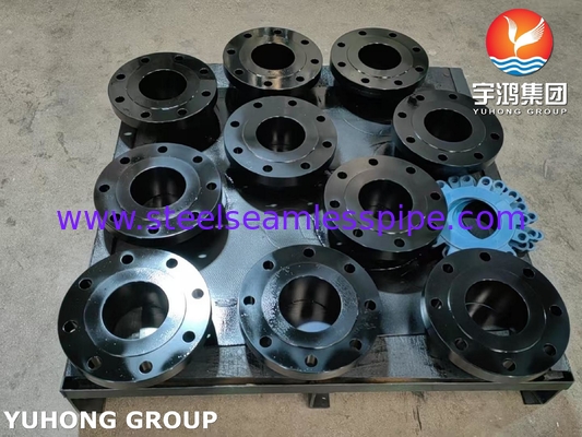 ASTM A182 F5 سبيكة الفولاذ الحلزون رقبة اللفاف مزورة WNRF مغلفة باللون الأسود