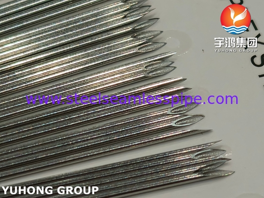 إيزو 9626 ، أنبوب إبرة من الفولاذ المقاوم للصدأ للحقن الطبي ، 0.8 * 44MM 21G ، رأس محفوف