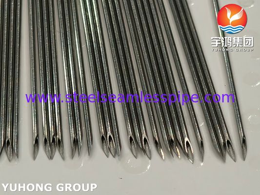 ISO7864 SUS304 أنبوب إبرة من الفولاذ المقاوم للصدأ للحقن الطبي ، 21G 44MM ، رأس مقعد
