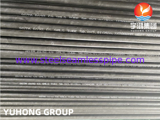 أنبوب غير منسجم من الفولاذ الكربوني ASTM A192 ASME SA192 الحد الأدنى لسمك الجدار