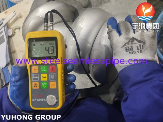 180 درجة SR المرفقات من الفولاذ المقاوم للصدأ ASTM A403 B16.9 لأنظمة الأنابيب