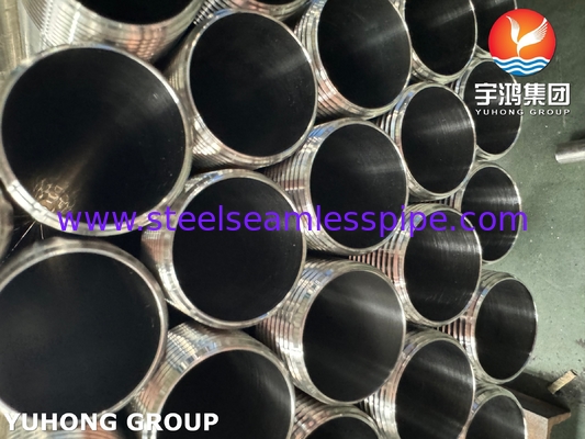 أنبوب الصلب المقاوم للصدأ الصحي ASTM A270 TP304 مع خيط خارجي