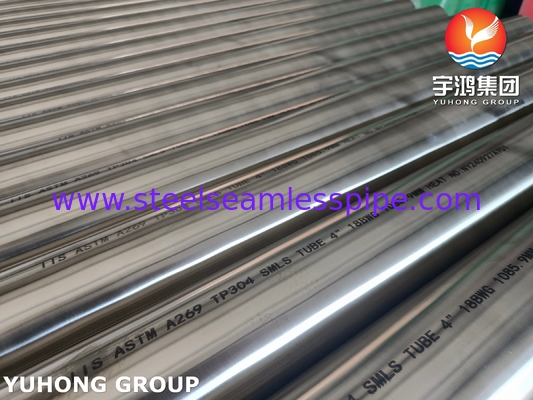 ASTM A269 TP304L الأنبوب الخالي من اللحام من الفولاذ المقاوم للصدأ مشع ، مبادلة الحرارة ، تطبيق المرجل