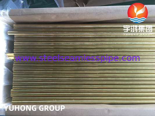 أنبوب غير سلس للنحاس ASTM B111 C70600,C44300,C71500 معدات المياه البحرية على الشاطئ وخارجها