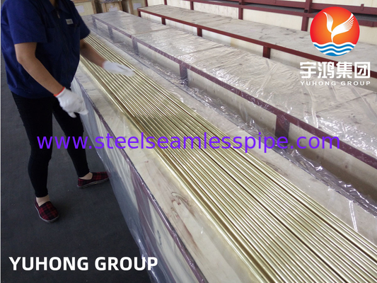 أنبوب غير منسجم من سبيكة النحاس أنبوب نحاس أميراليتي ASTM B111 C44300 C71500 C68700 تطبيق مبادلة الحرارة
