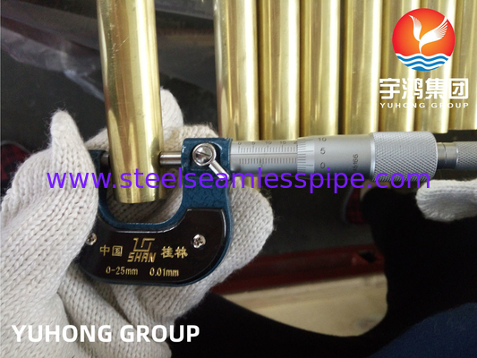 أنبوب غير سلس للنحاس ASTM B111 C70600,C44300,C71500 معدات المياه البحرية على الشاطئ وخارجها