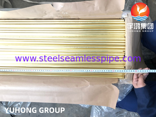 أنبوب غير سلس للنحاس ASTM B111 C70600,C44300,C71500 معدات المياه البحرية على الشاطئ وخارجها